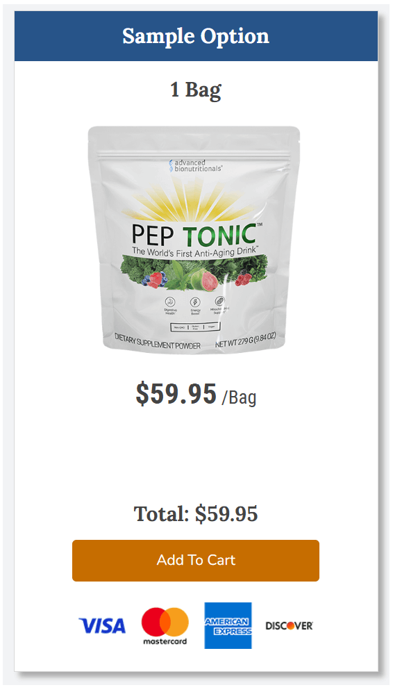 Pep Tonic Buy Now 1Bag