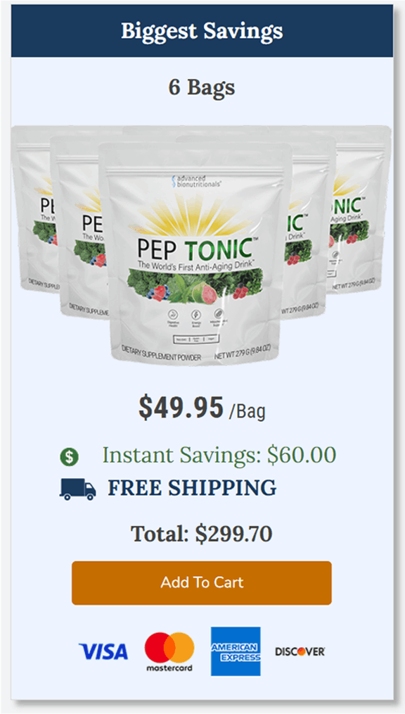 Pep Tonic Buy Now 6Bags